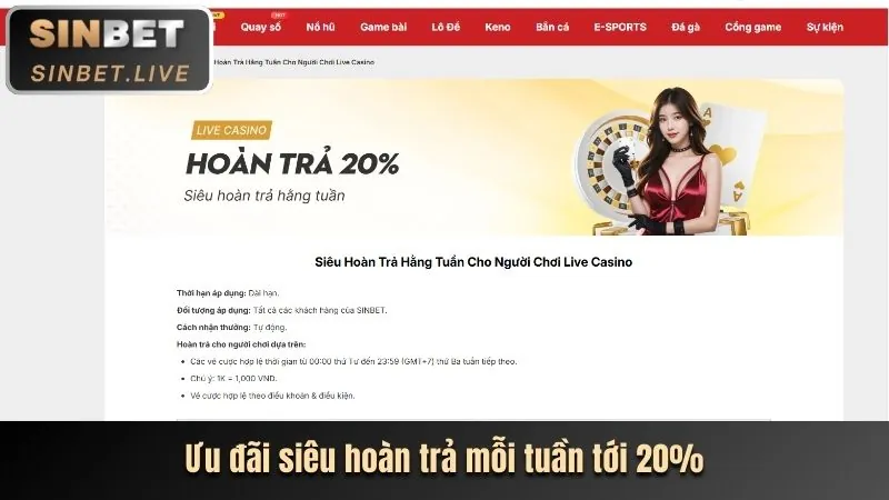 Hoàn trả thể thao không giới hạn tại mb6 link vào